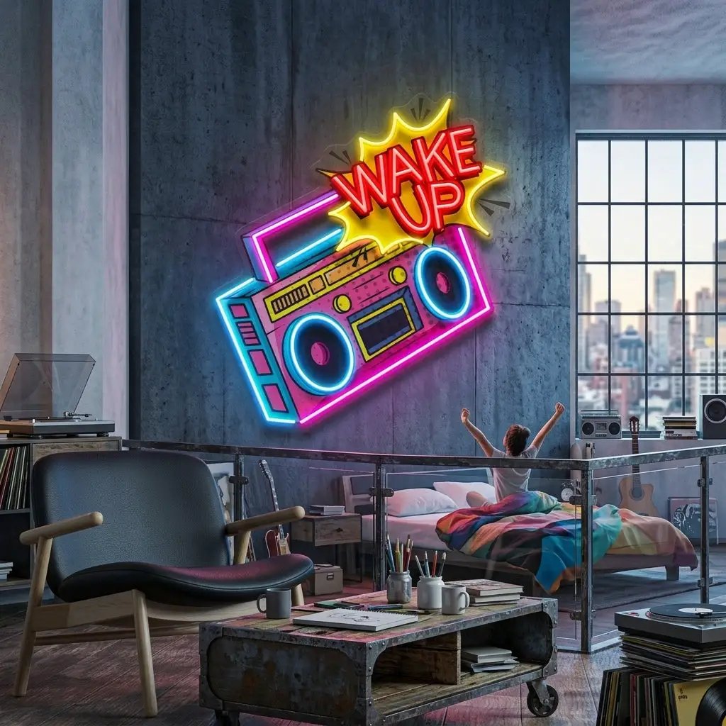 Retro Radio LED Neon Sign Light Pop Art