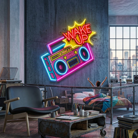 Retro Radio LED Neon Sign Light Pop Art