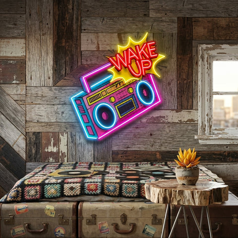 Retro Radio LED Neon Sign Light Pop Art