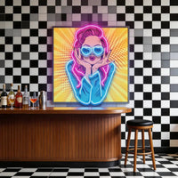 Woman Retro LED Neon Sign Light Pop Art