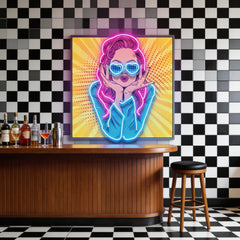 Woman Retro LED Neon Sign Light Pop Art