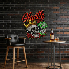 Rich Skull LED Neon Sign Light Pop Art