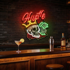 Rich Skull LED Neon Sign Light Pop Art