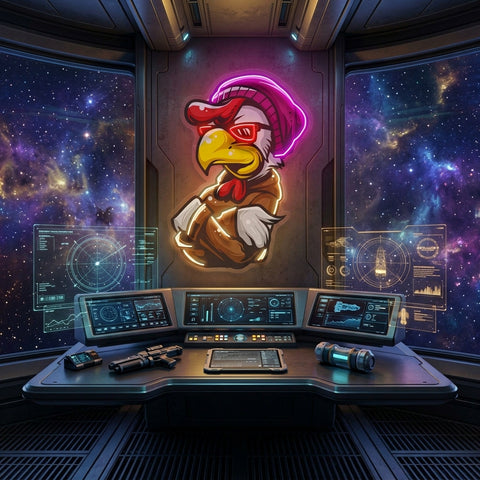 Rooster Hoodie LED Neon Sign Light Pop Art