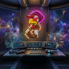 Rooster Hoodie LED Neon Sign Light Pop Art
