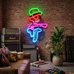 Rock Pug LED Neon Sign Light Pop Art