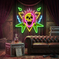 Rock And Skull LED Neon Sign Light Pop Art