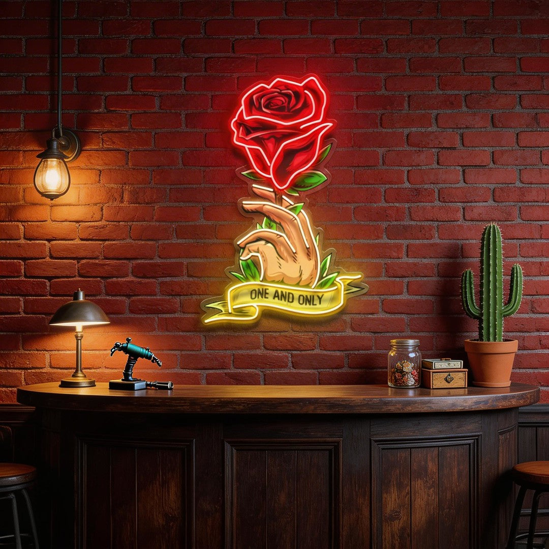 Roses Gift LED Neon Sign Light Pop Art