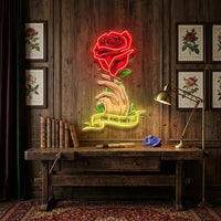 Roses Gift LED Neon Sign Light Pop Art