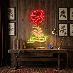 Roses Gift LED Neon Sign Light Pop Art