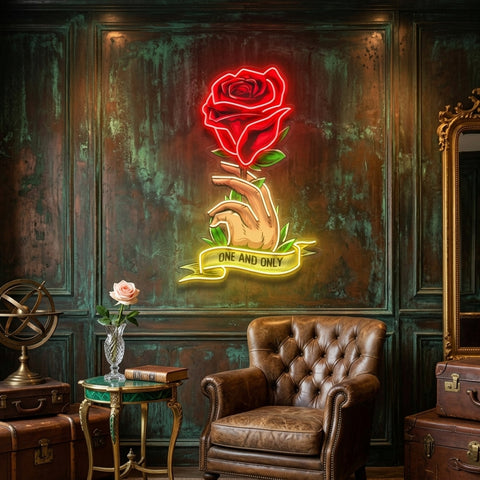 Roses Gift LED Neon Sign Light Pop Art