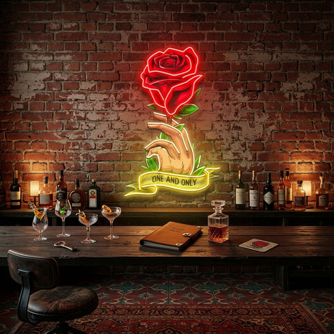 Roses Gift LED Neon Sign Light Pop Art
