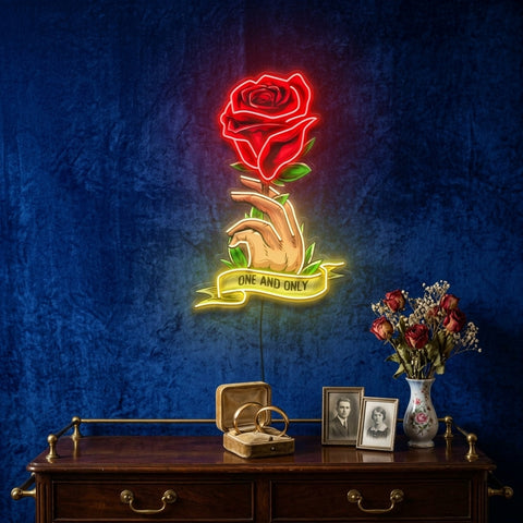Roses Gift LED Neon Sign Light Pop Art