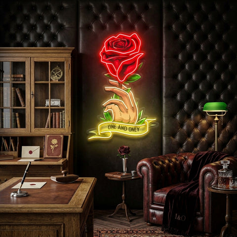Roses Gift LED Neon Sign Light Pop Art
