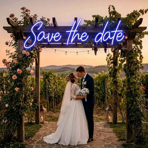 Save The Date Led Neon Sign Light