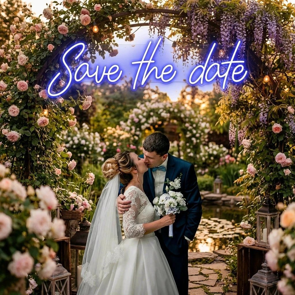 Save The Date Led Neon Sign Light