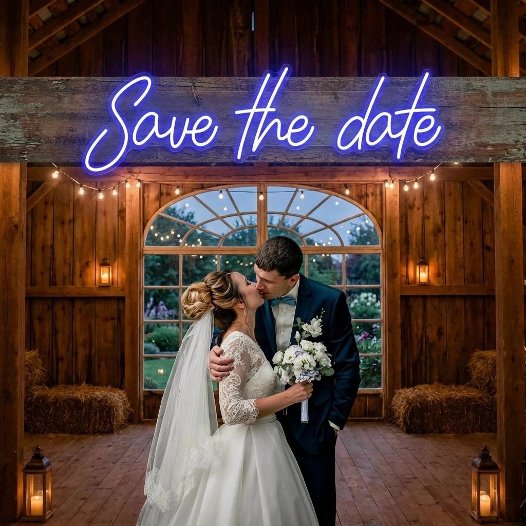 Save The Date Led Neon Sign Light
