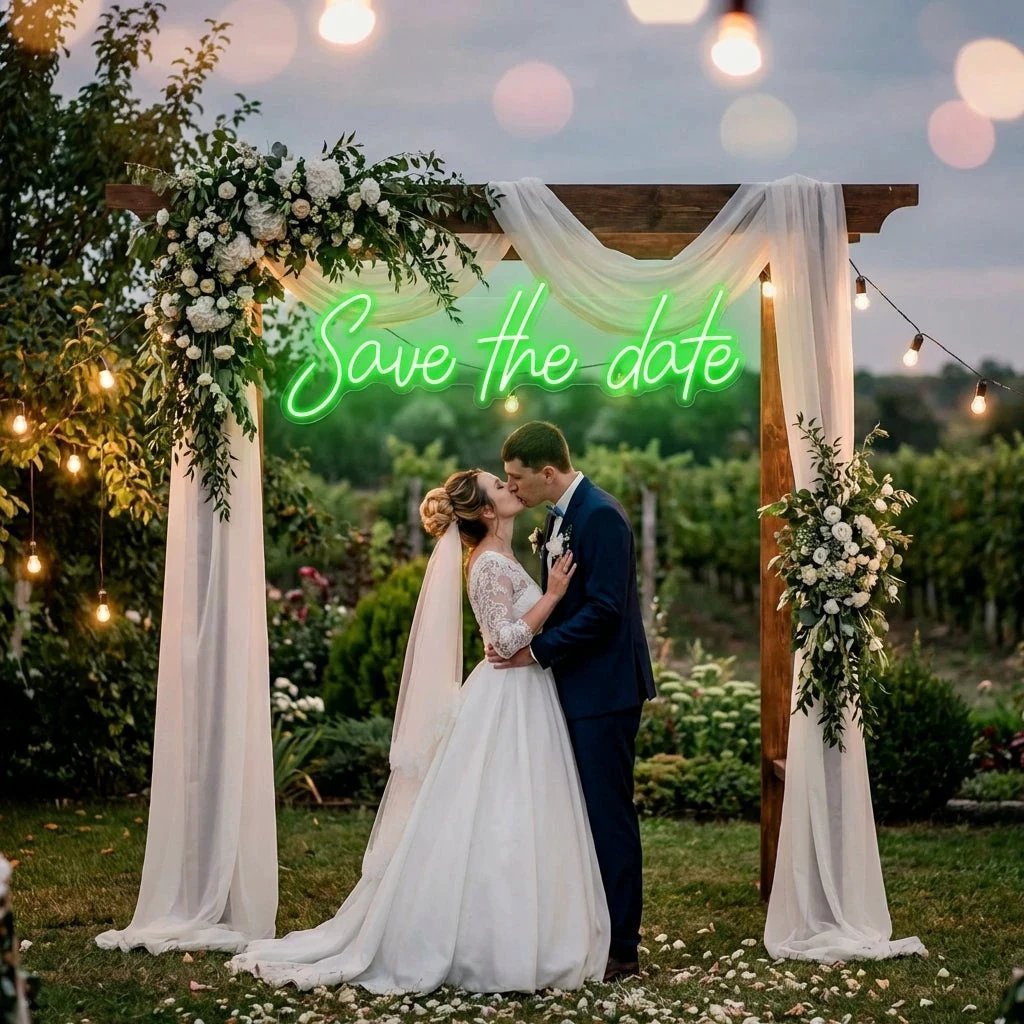 Save The Date Led Neon Sign Light
