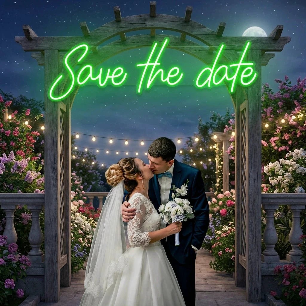 Save The Date Led Neon Sign Light