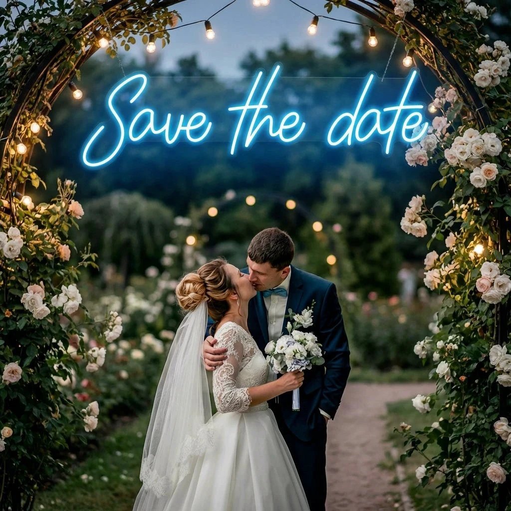 Save The Date Led Neon Sign Light