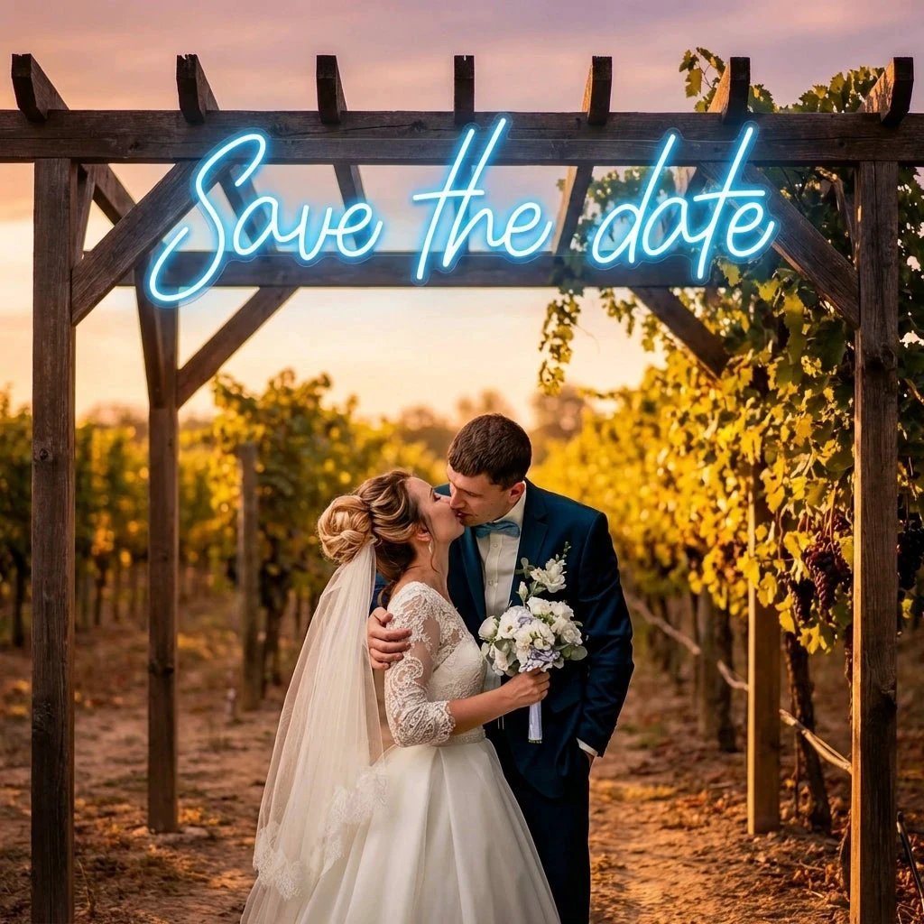 Save The Date Led Neon Sign Light