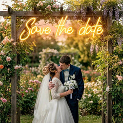 Save The Date Led Neon Sign Light