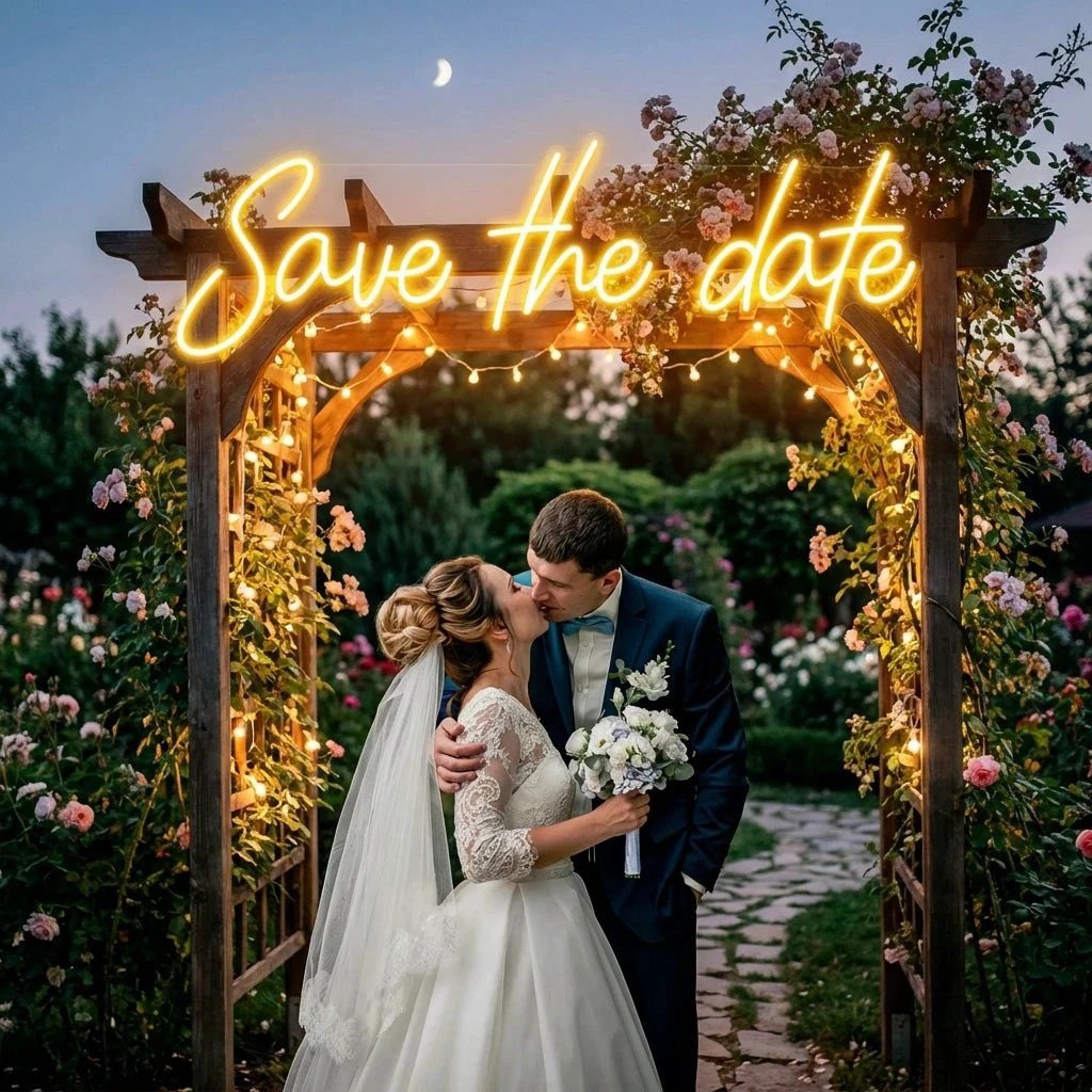 Save The Date Led Neon Sign Light