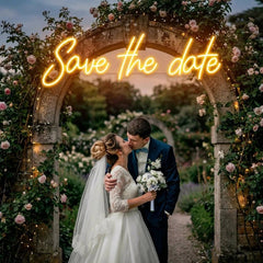 Save The Date Led Neon Sign Light