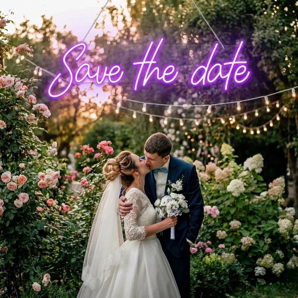 Save The Date Led Neon Sign Light