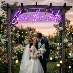 Save The Date Led Neon Sign Light