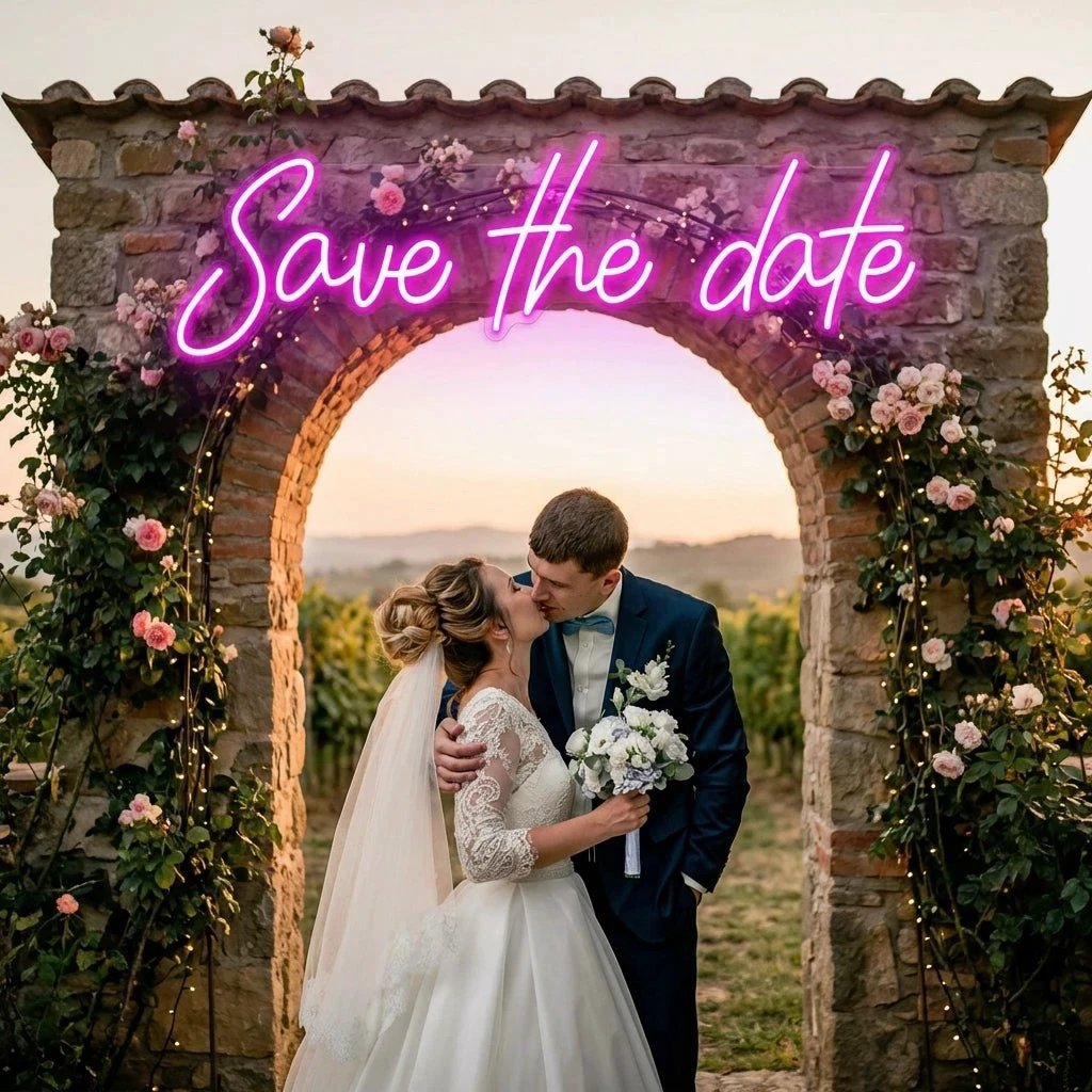Save The Date Led Neon Sign Light