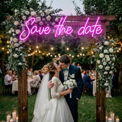 Save The Date Led Neon Sign Light