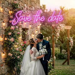Save The Date Led Neon Sign Light