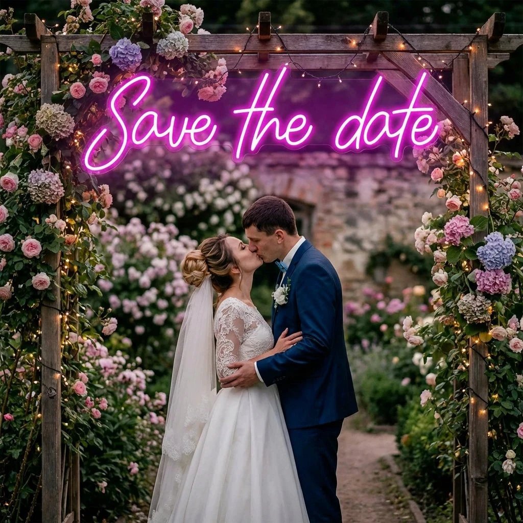 Save The Date Led Neon Sign Light