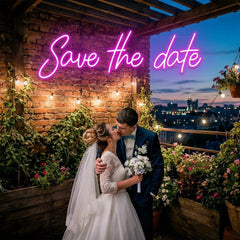 Save The Date Led Neon Sign Light