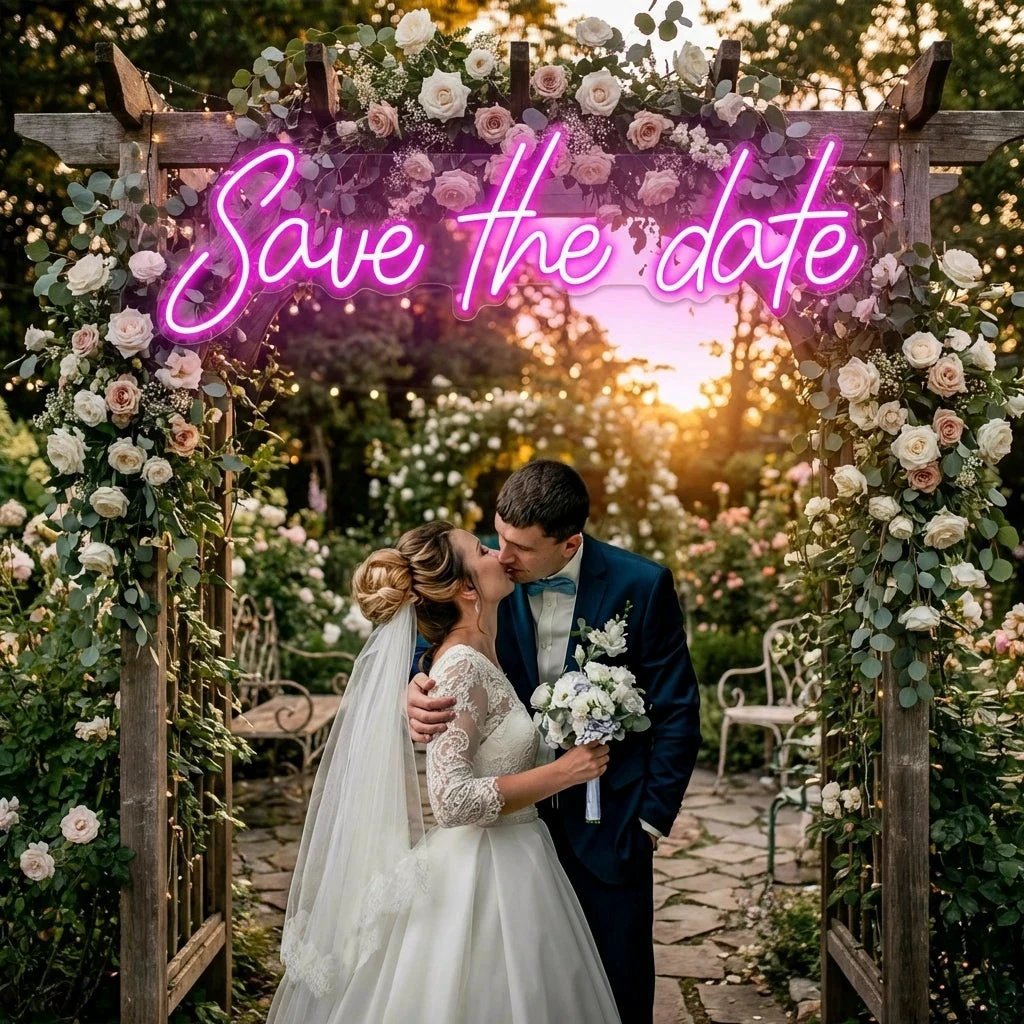 Save The Date Led Neon Sign Light
