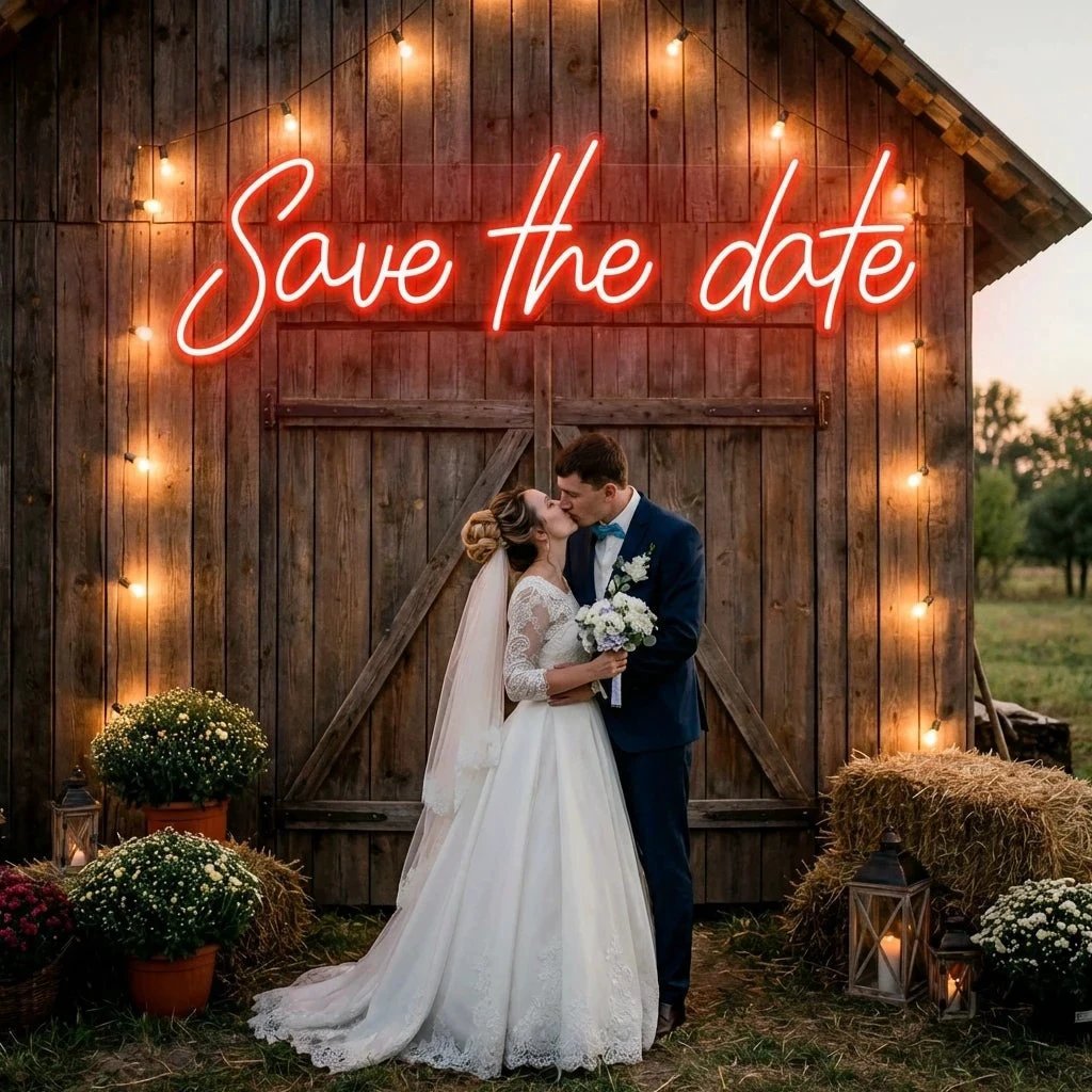 Save The Date Led Neon Sign Light