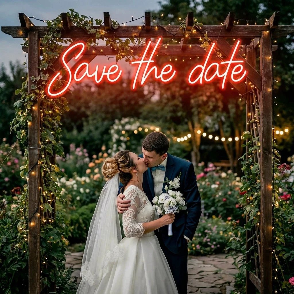 Save The Date Led Neon Sign Light