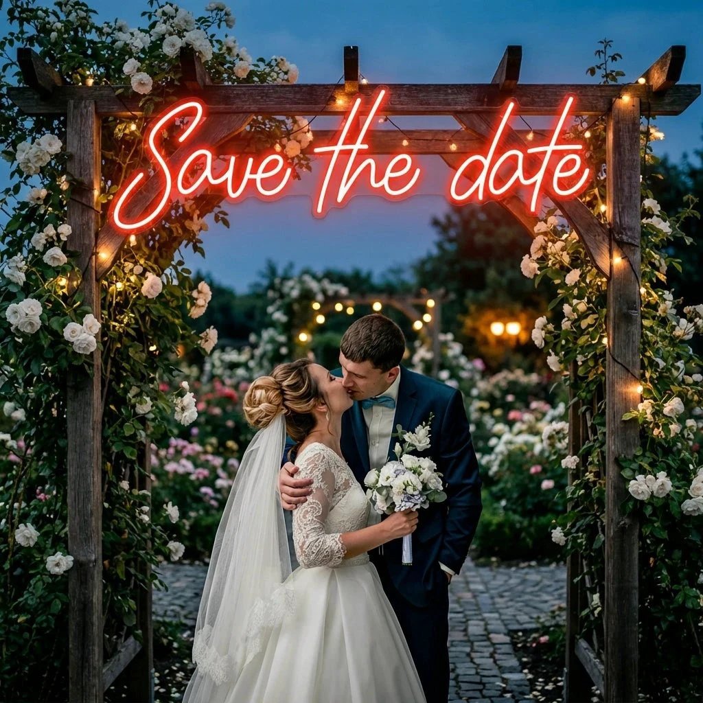 Save The Date Led Neon Sign Light