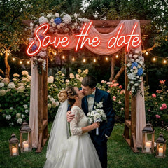 Save The Date Led Neon Sign Light