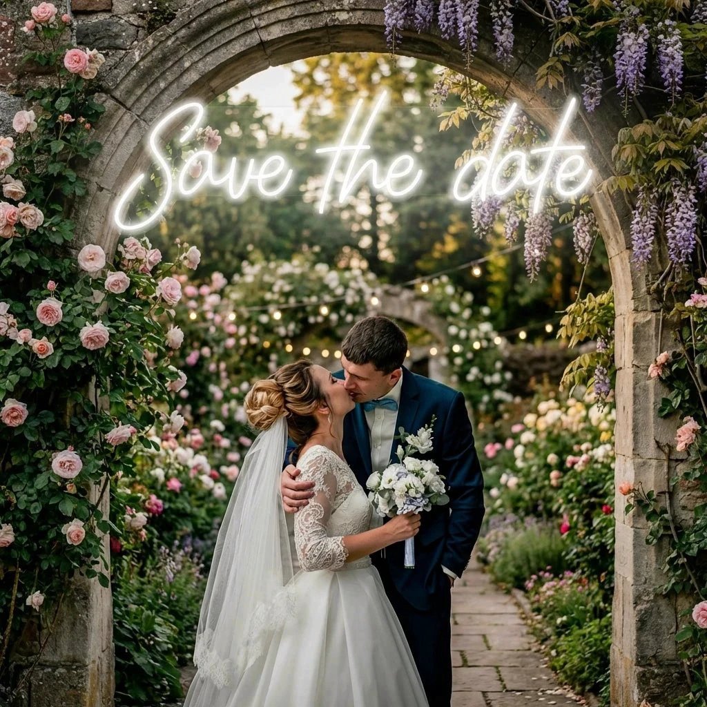 Save The Date Led Neon Sign Light