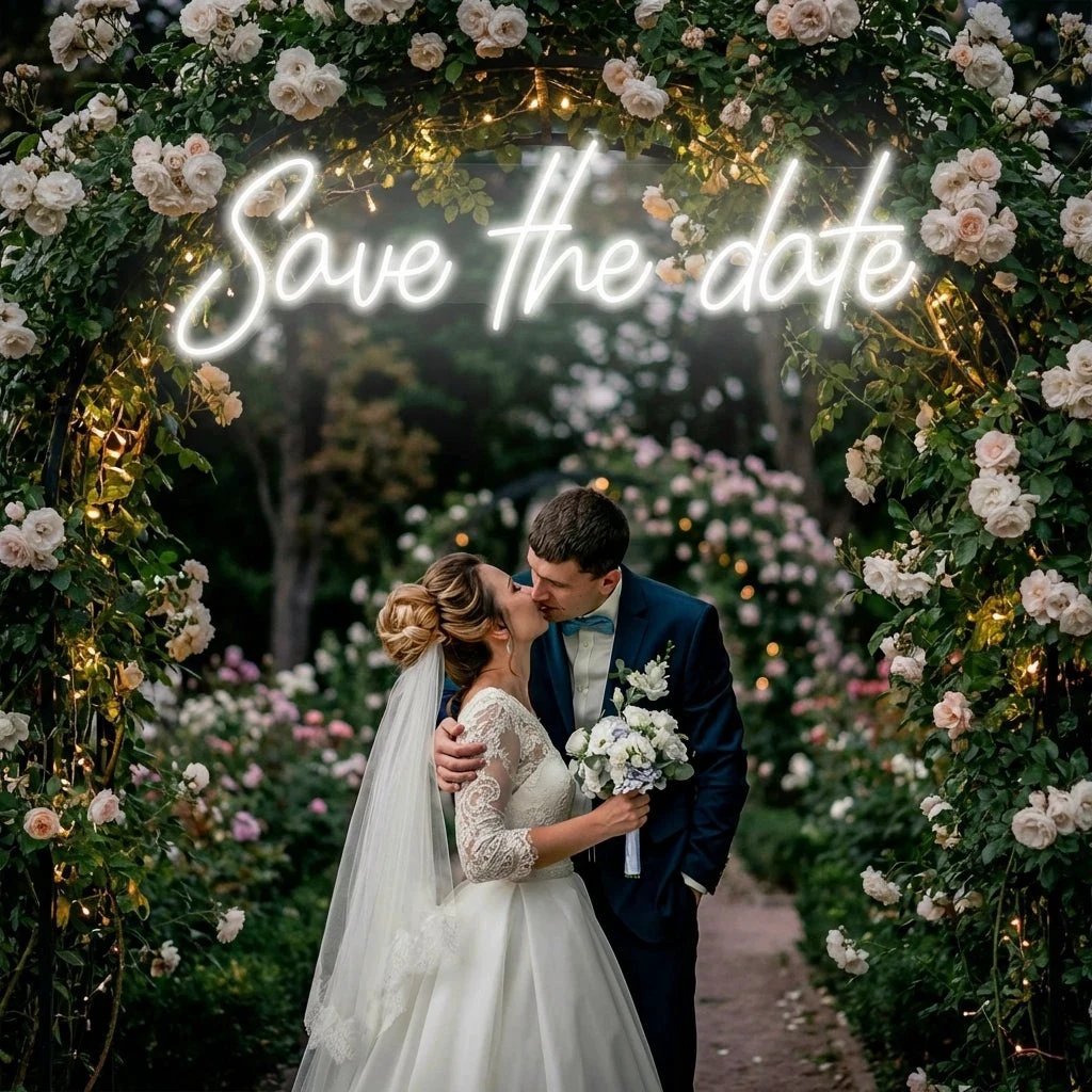 Save The Date Led Neon Sign Light