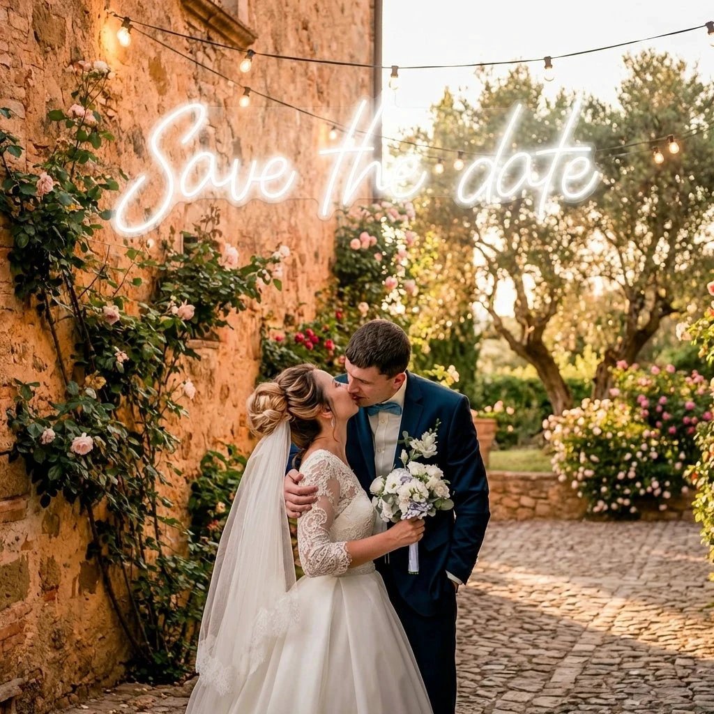 Save The Date Led Neon Sign Light