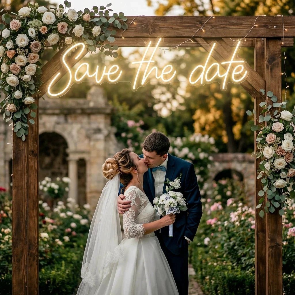 Save The Date Led Neon Sign Light