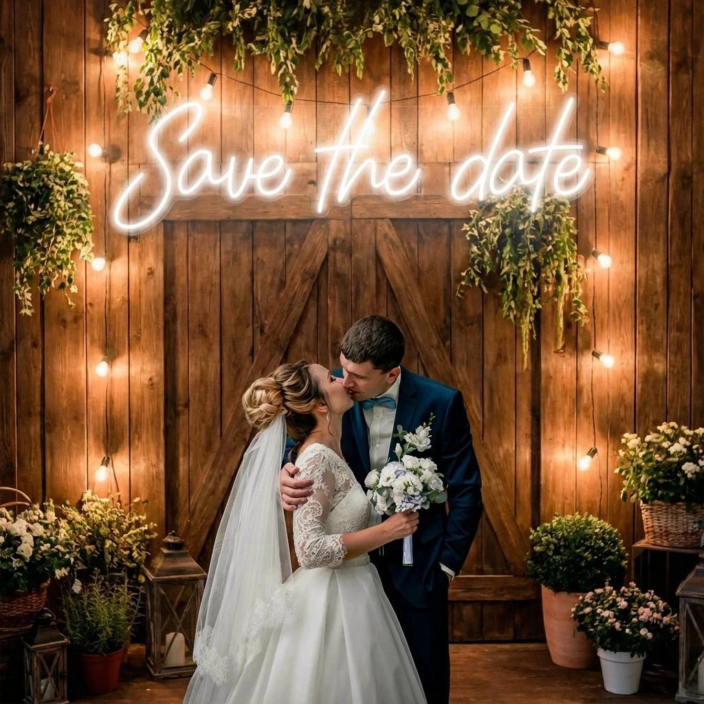Save The Date Led Neon Sign Light