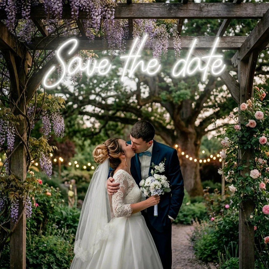 Save The Date Led Neon Sign Light