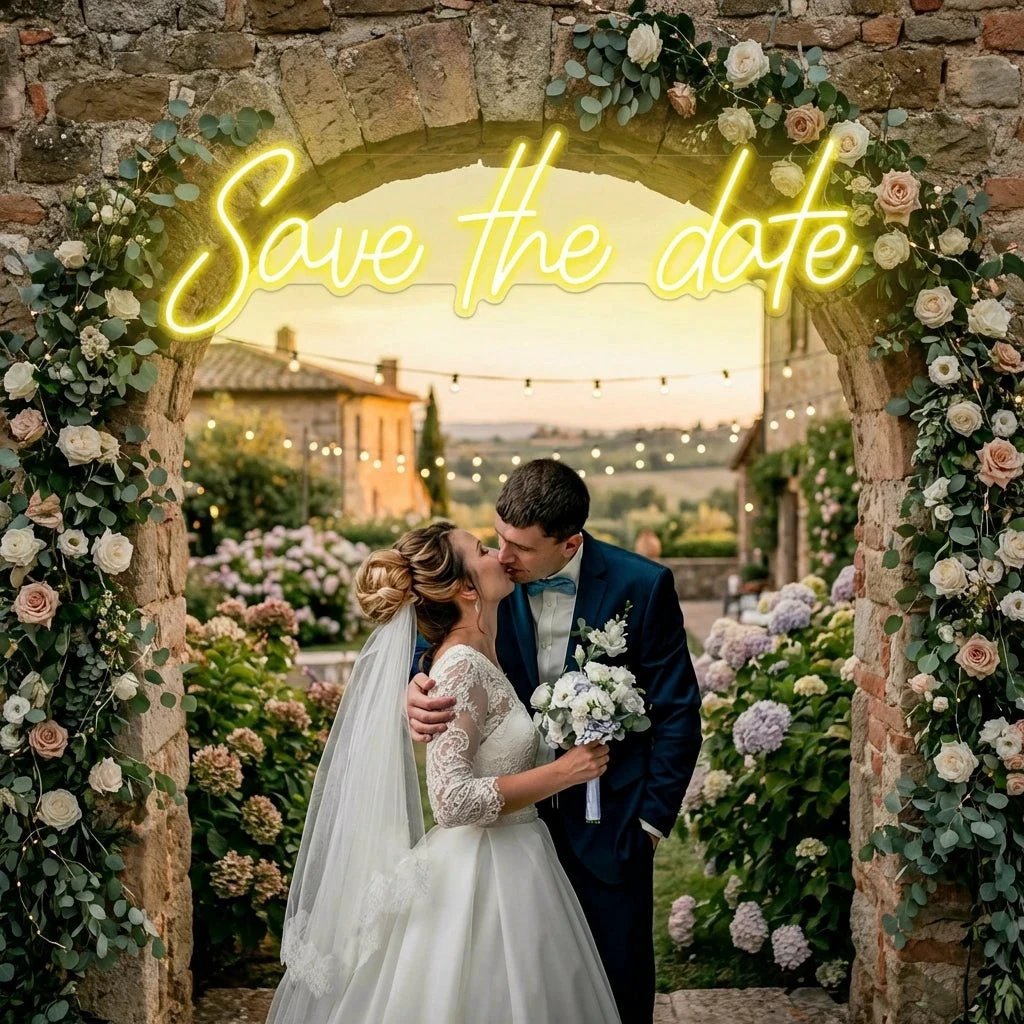 Save The Date Led Neon Sign Light