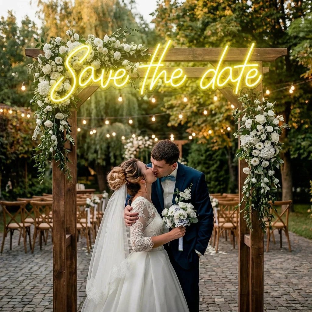 Save The Date Led Neon Sign Light