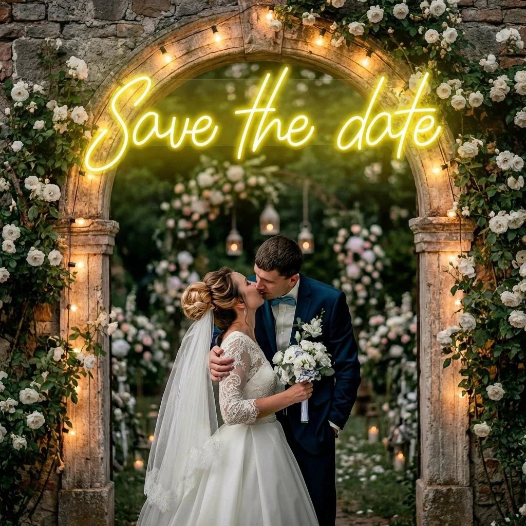 Save The Date Led Neon Sign Light