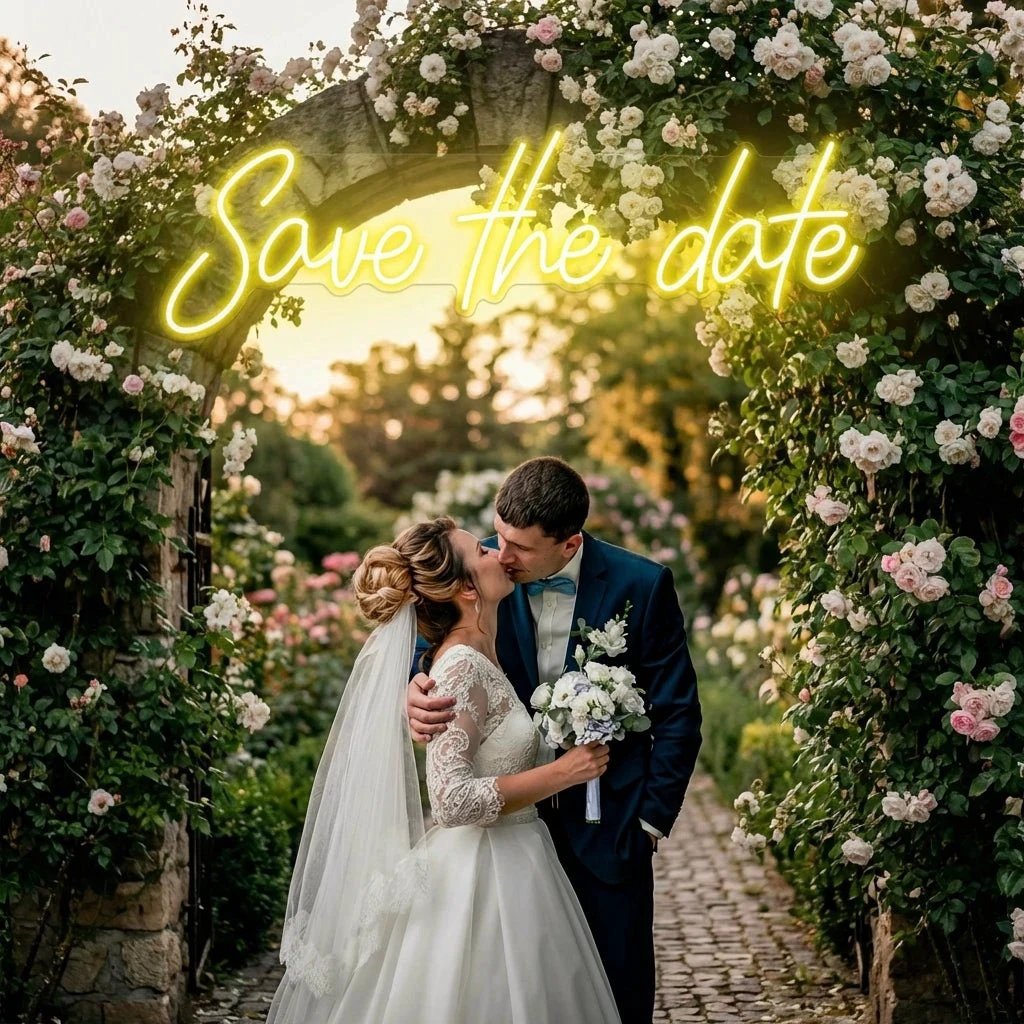 Save The Date Led Neon Sign Light